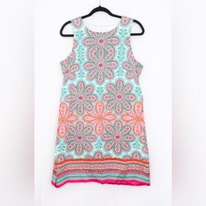 London Times Floral Shift Dress US 12